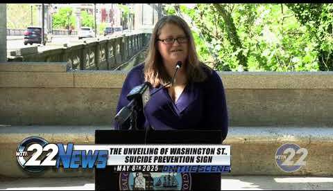Wilmington Officials Unveil Suicide Prevention Sign on Washington Street Bridge