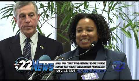 Mayor John Carney Signs Ordinance Expanding Parental & Combined Leave in Wilmington