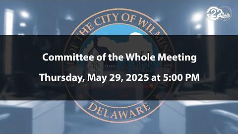 Committee of the Whole Meeting | 5/29/2025