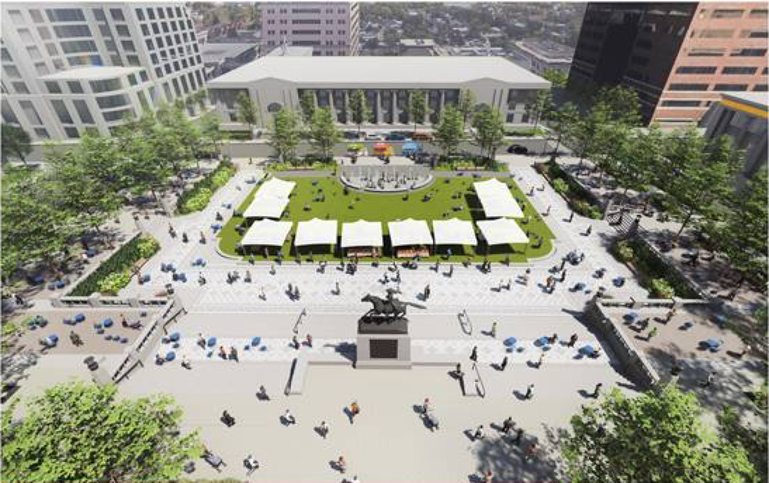 Rodney Square Mayor Purzycki, Governor Carney and the Rodney Square Conservancy ...