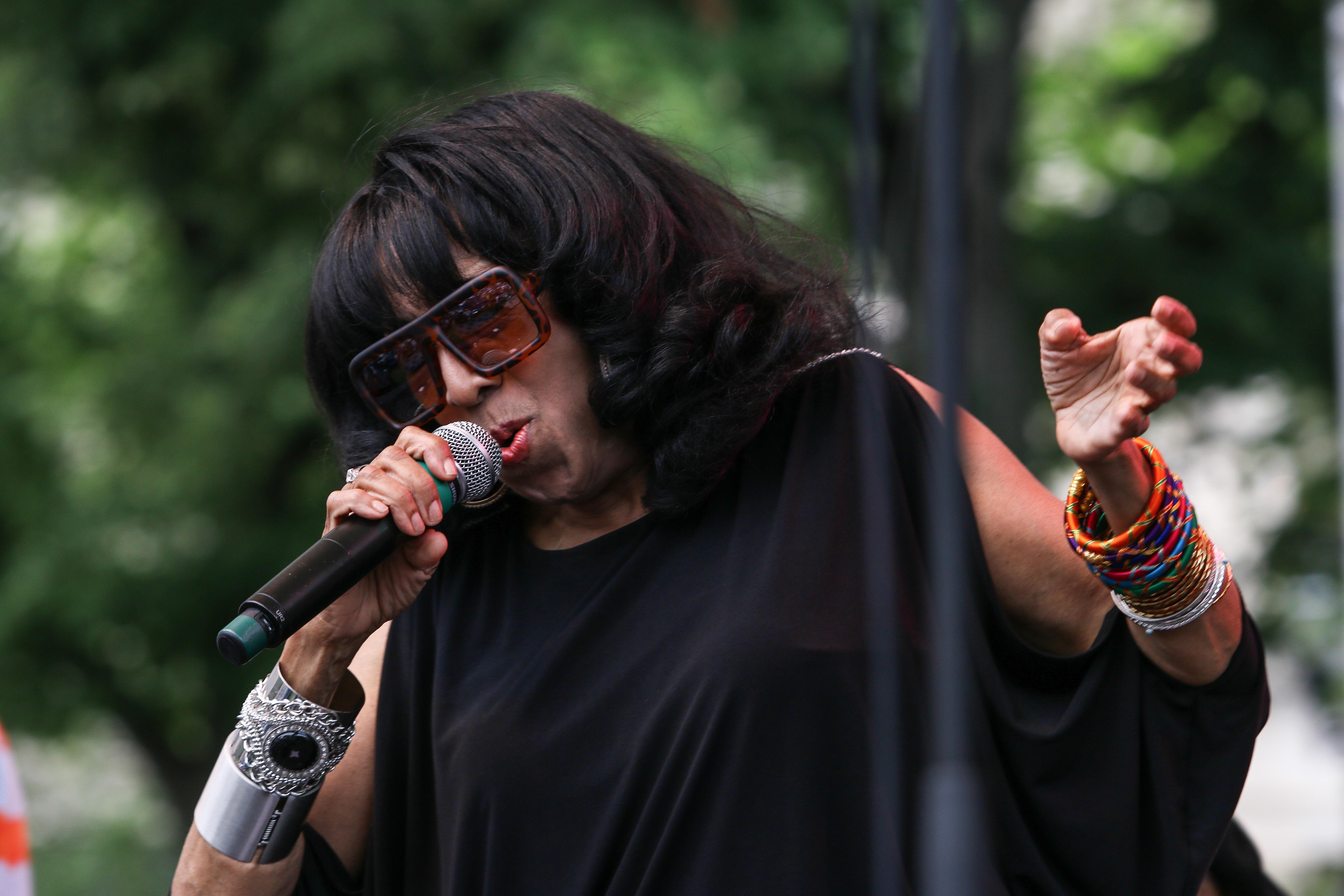 American Jazz/Soul Singer Jean Carn performs during the 27th DuPont Clifford Brown Jazz Festival Saturday, June 20, 2015, at Rodney Square in Wilmington, Delaware.