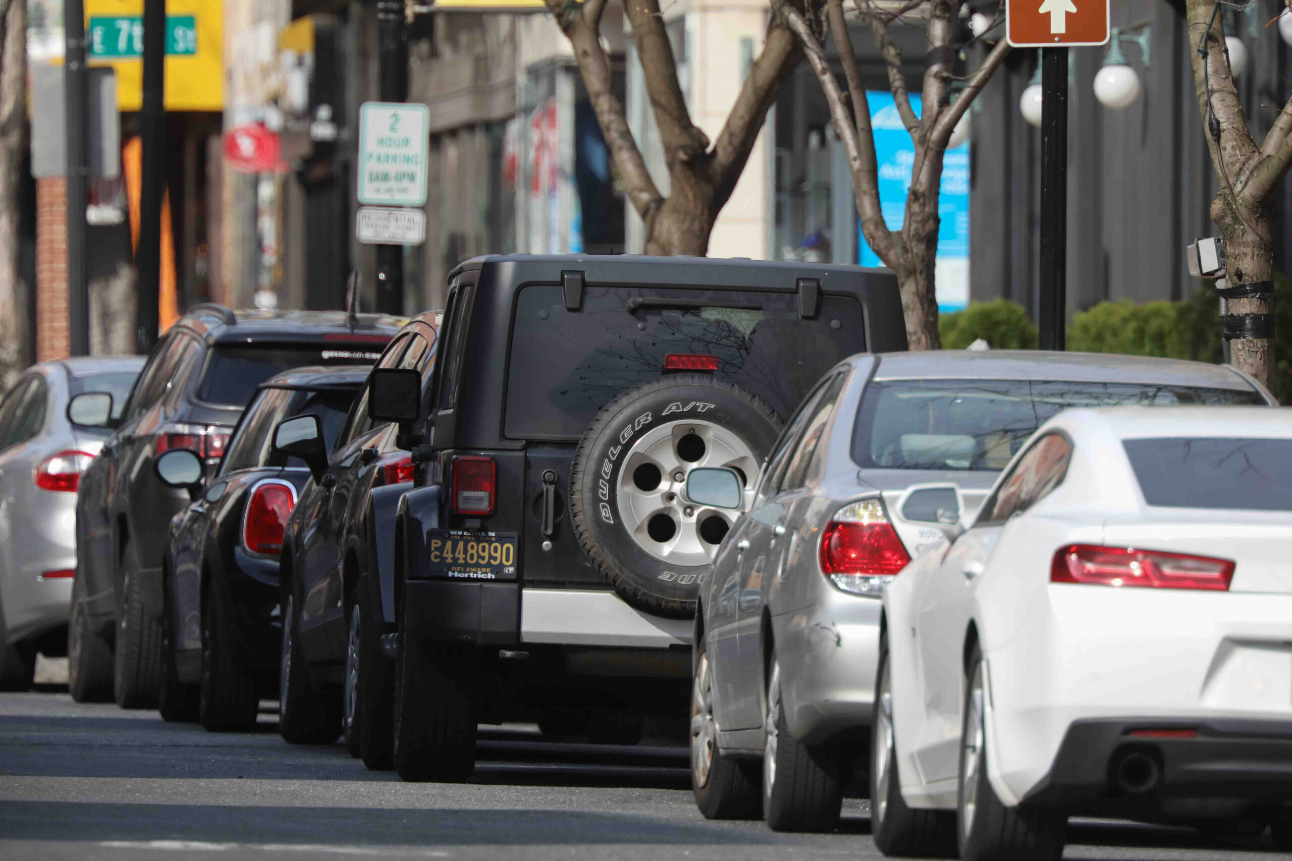 Market Street is seen with minimal activity Friday, April 07, 2020, in Wilmington, D